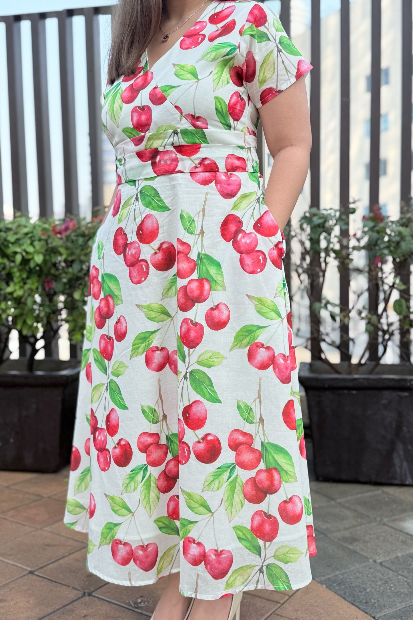 Cherry Blast Midi Dress