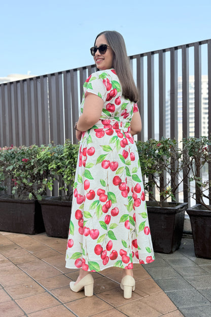 Cherry Blast Midi Dress