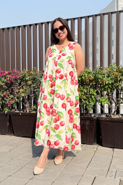 Cherry Blast A Line Dress