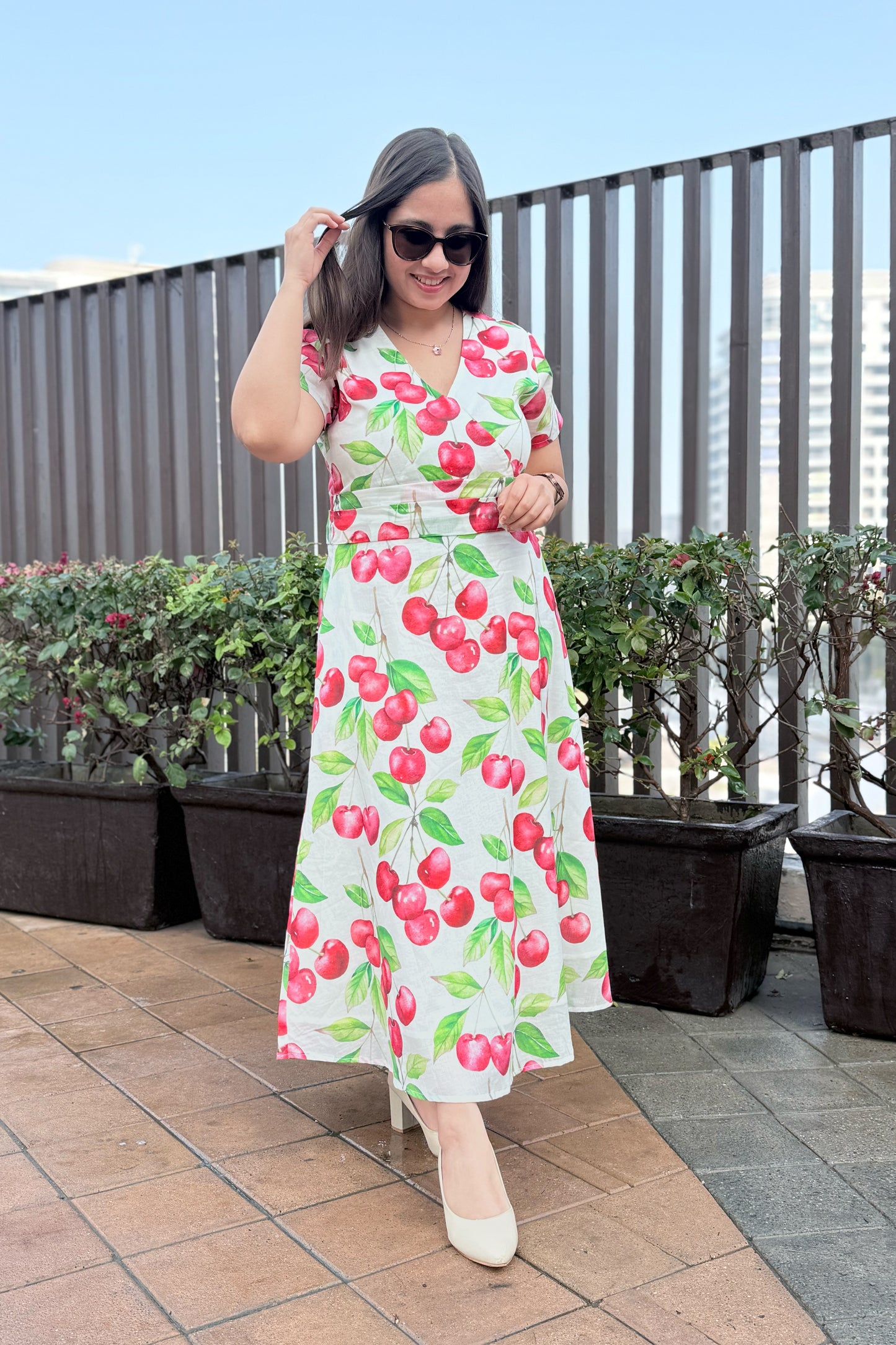 Cherry Blast Midi Dress