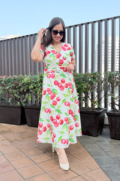 Cherry Blast Midi Dress
