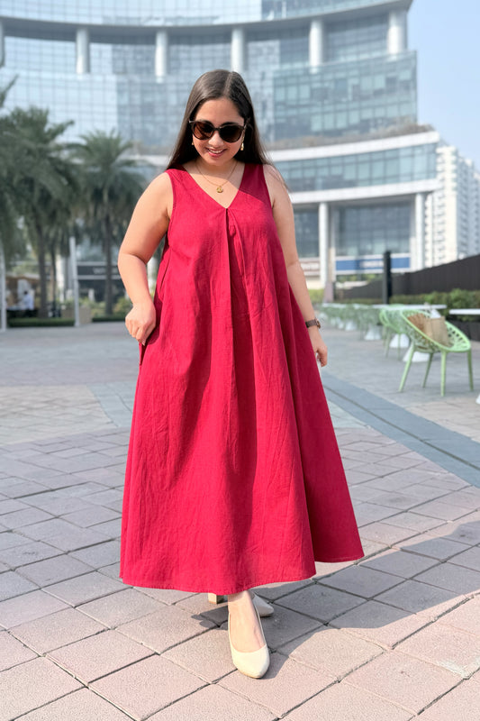 Cherry Crush A Line Dress