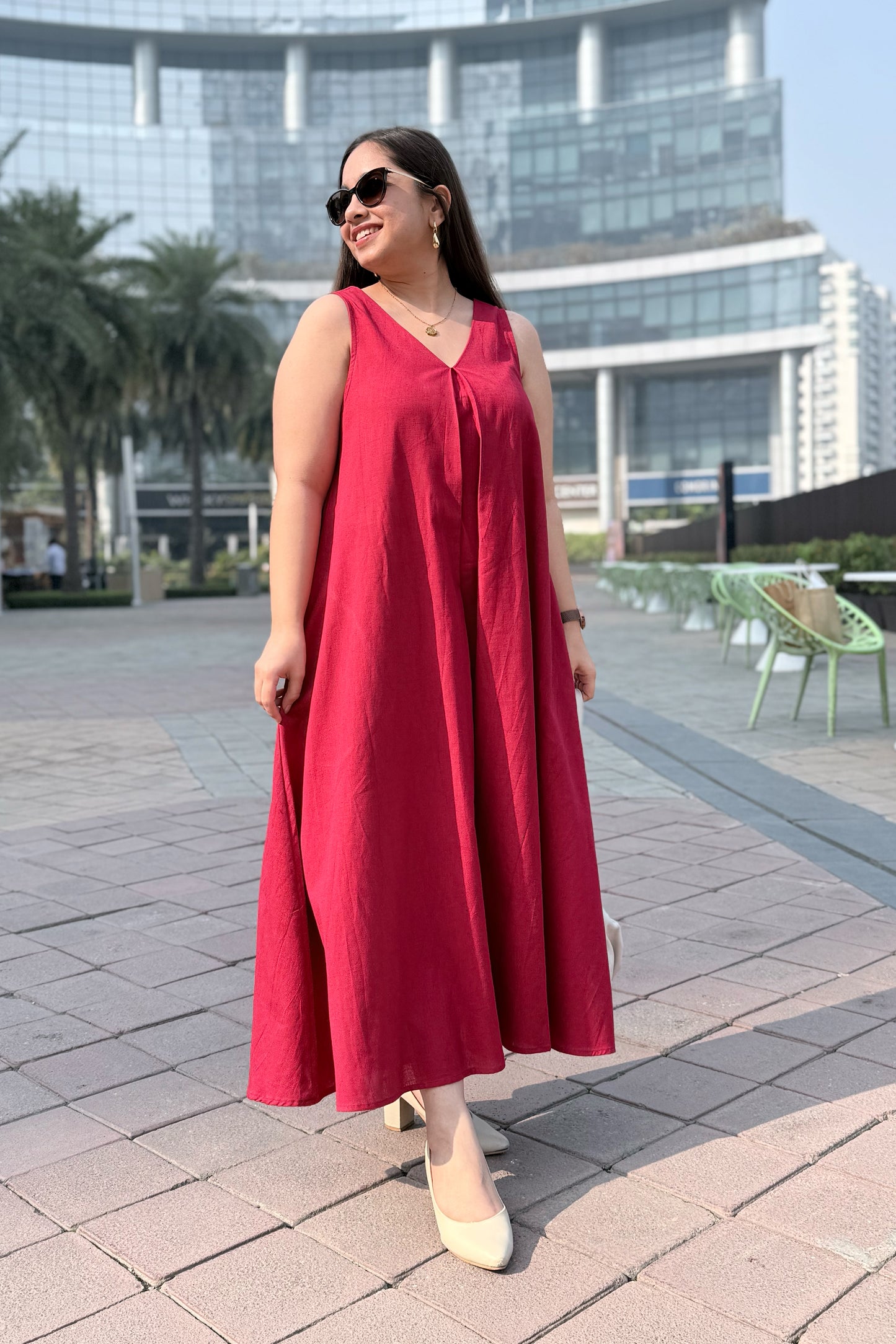 Cherry Crush A Line Dress