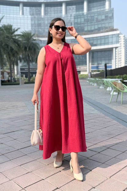 Cherry Crush A Line Dress
