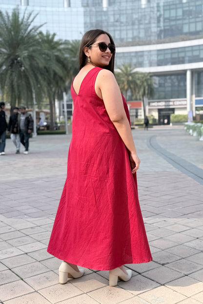 Cherry Crush A Line Dress