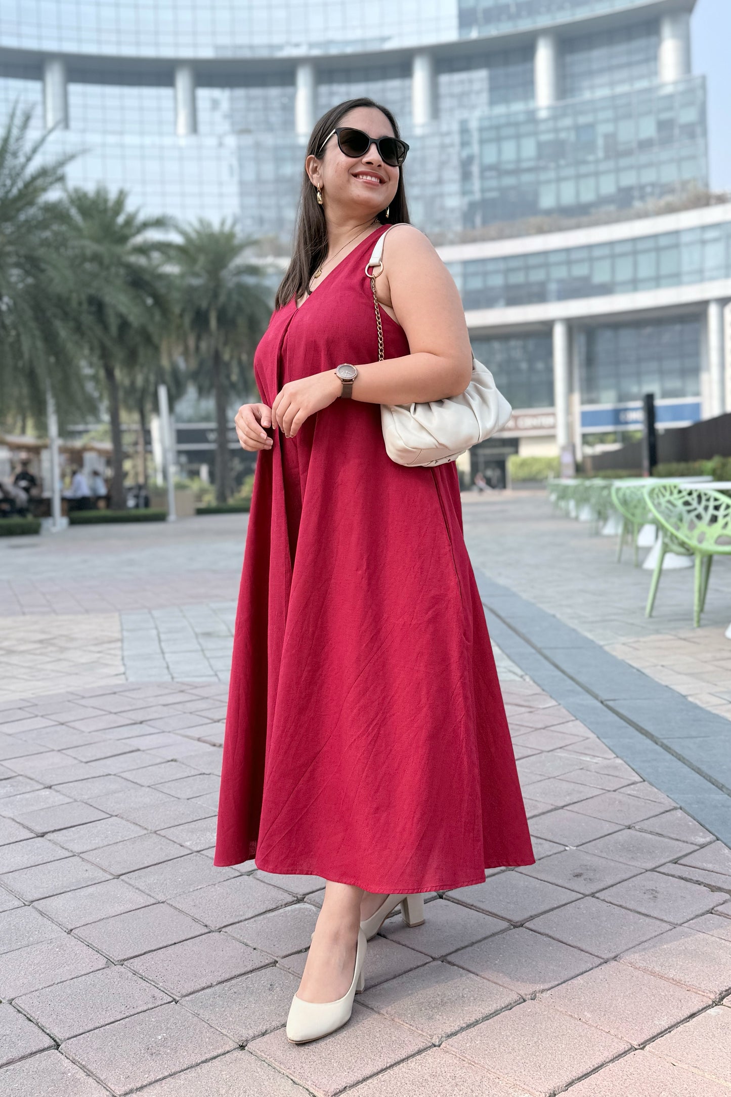 Cherry Crush A Line Dress