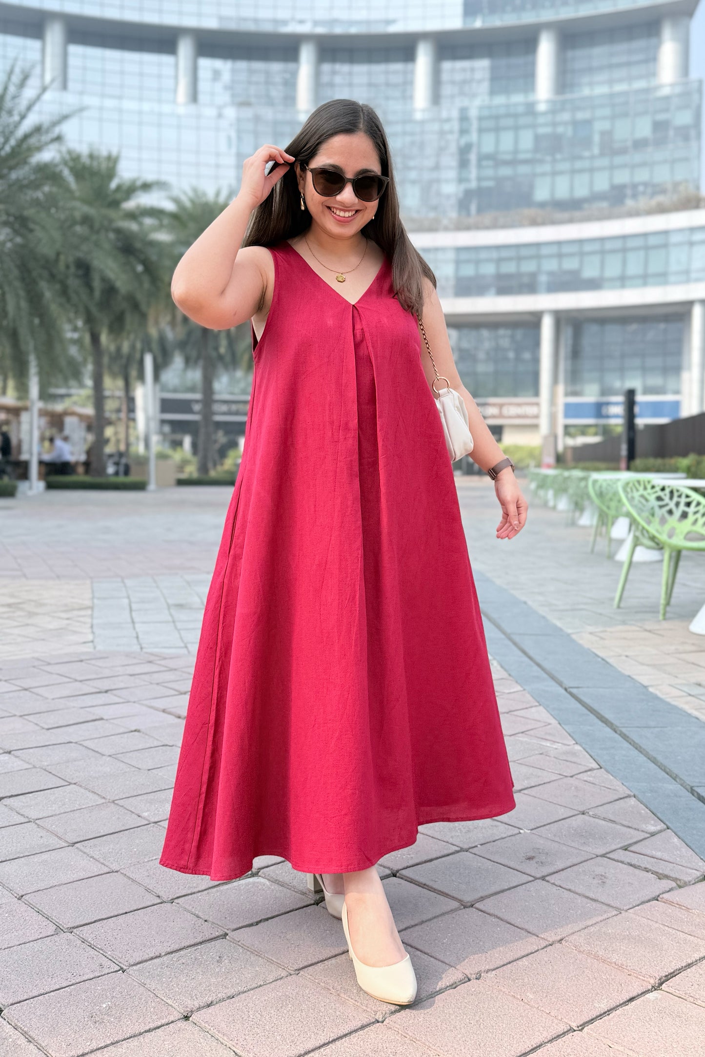Cherry Crush A Line Dress