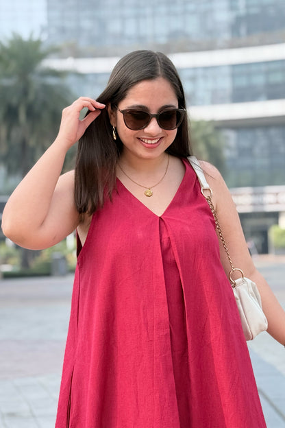 Cherry Crush A Line Dress