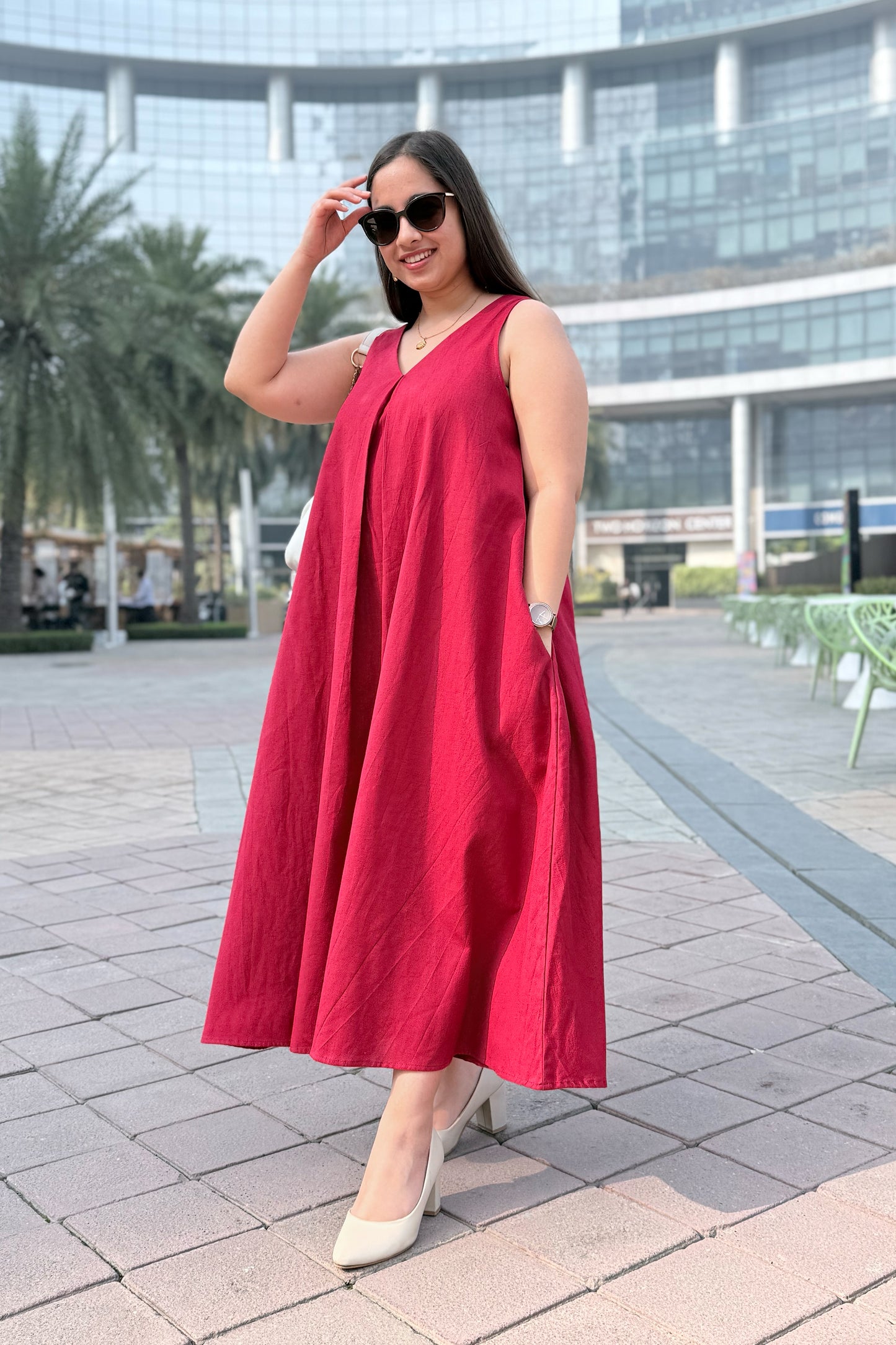 Cherry Crush A Line Dress