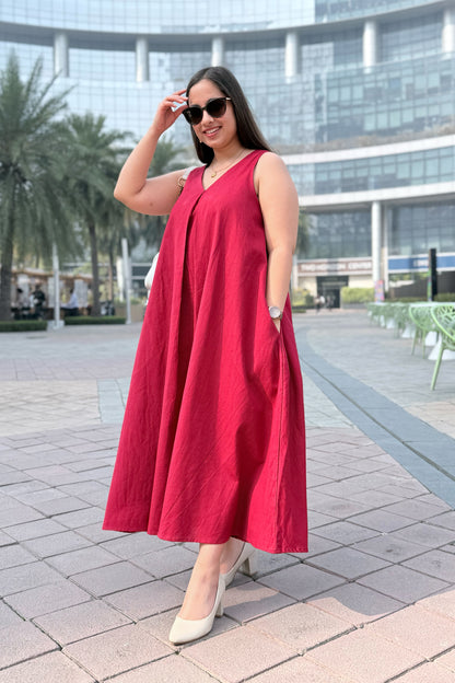 Cherry Crush A Line Dress