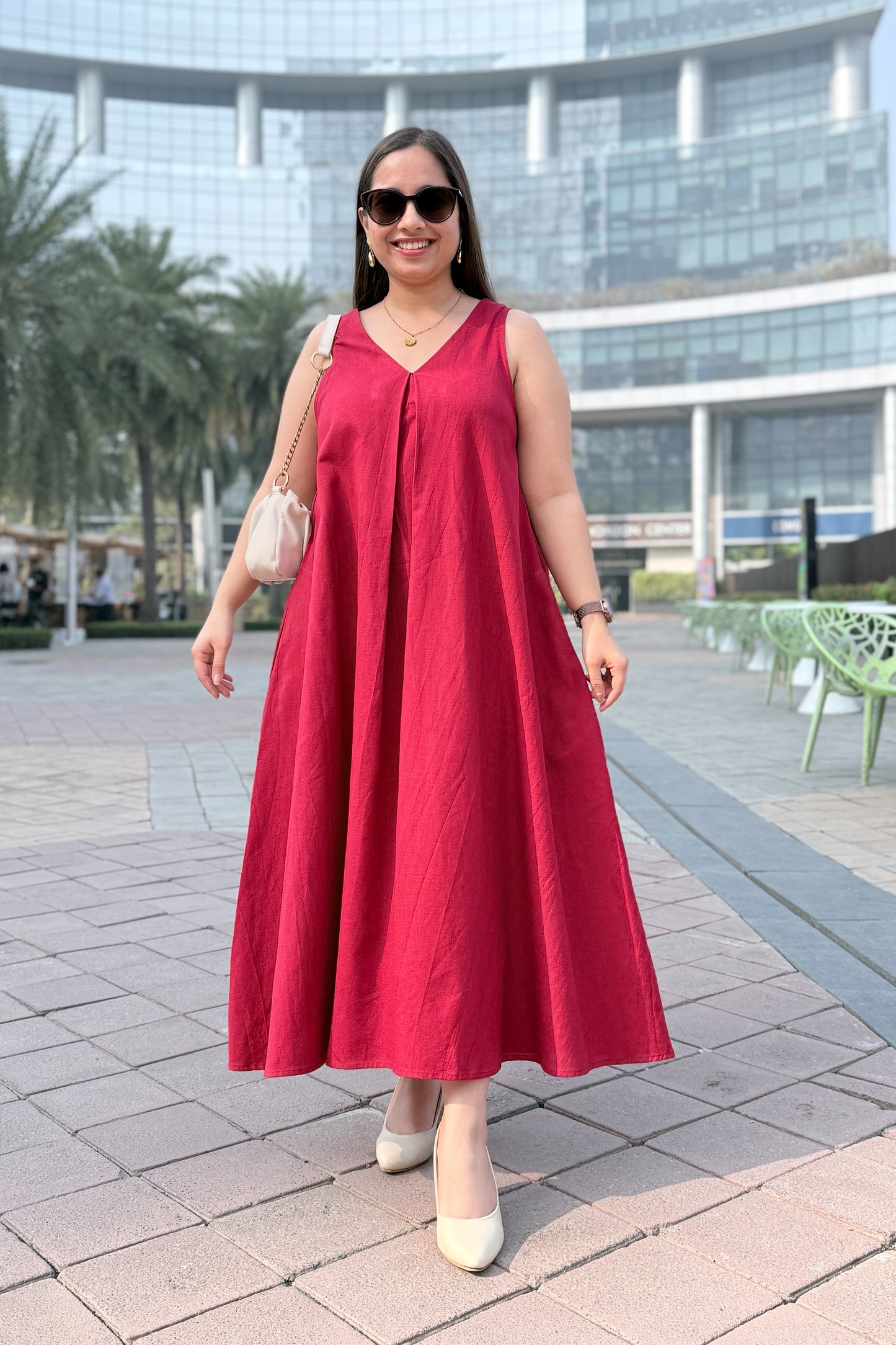 Cherry Crush A Line Dress