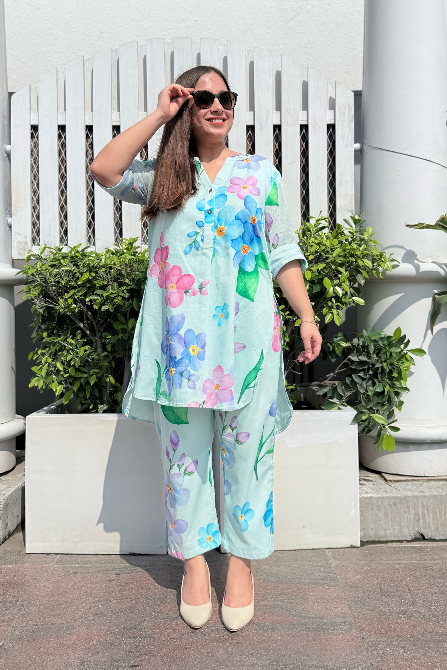 Forget Me Not Kurta Co-ord Set