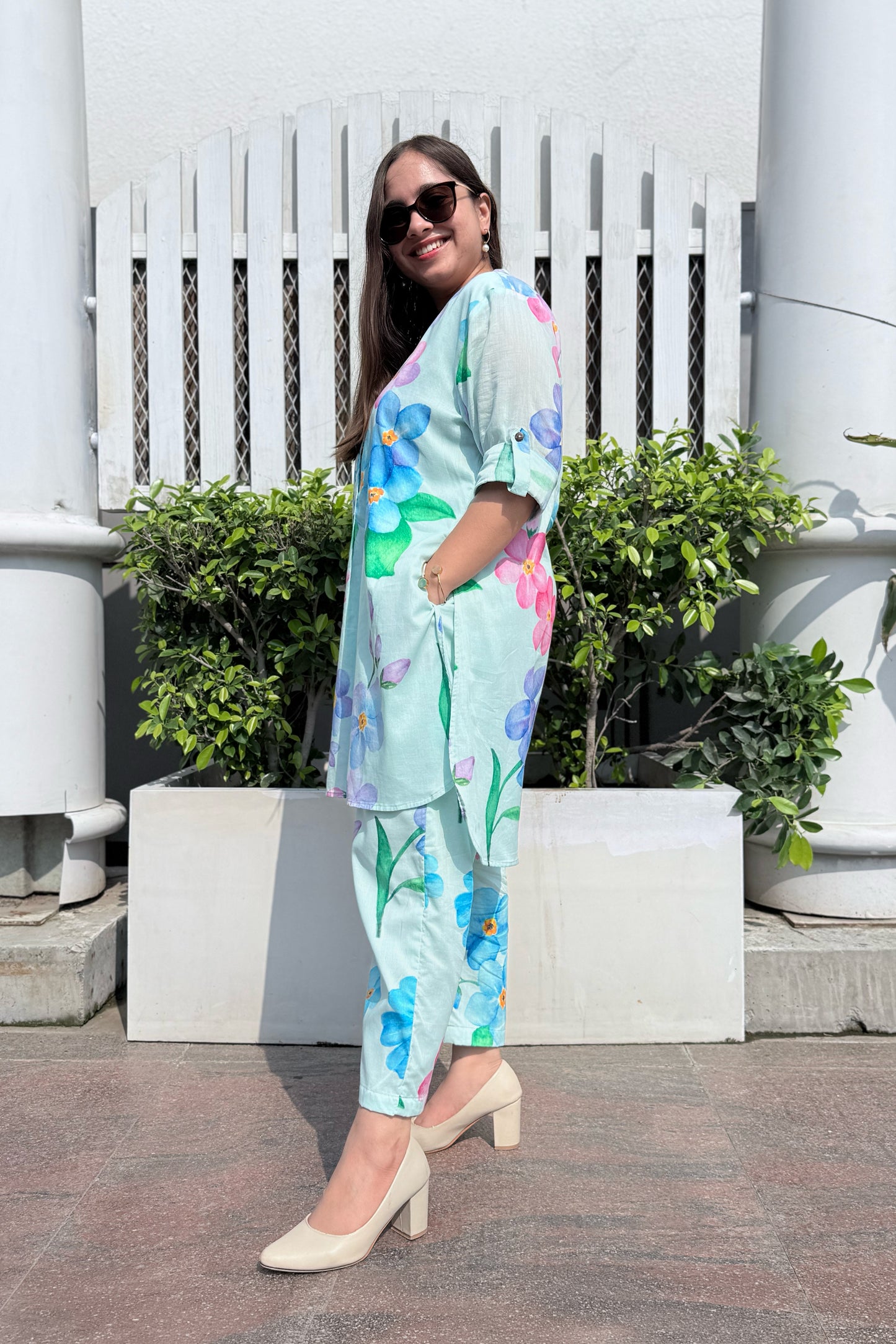 Forget Me Not Kurta Co-ord Set
