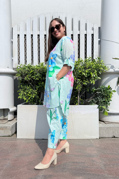 Forget Me Not Kurta Co-ord Set