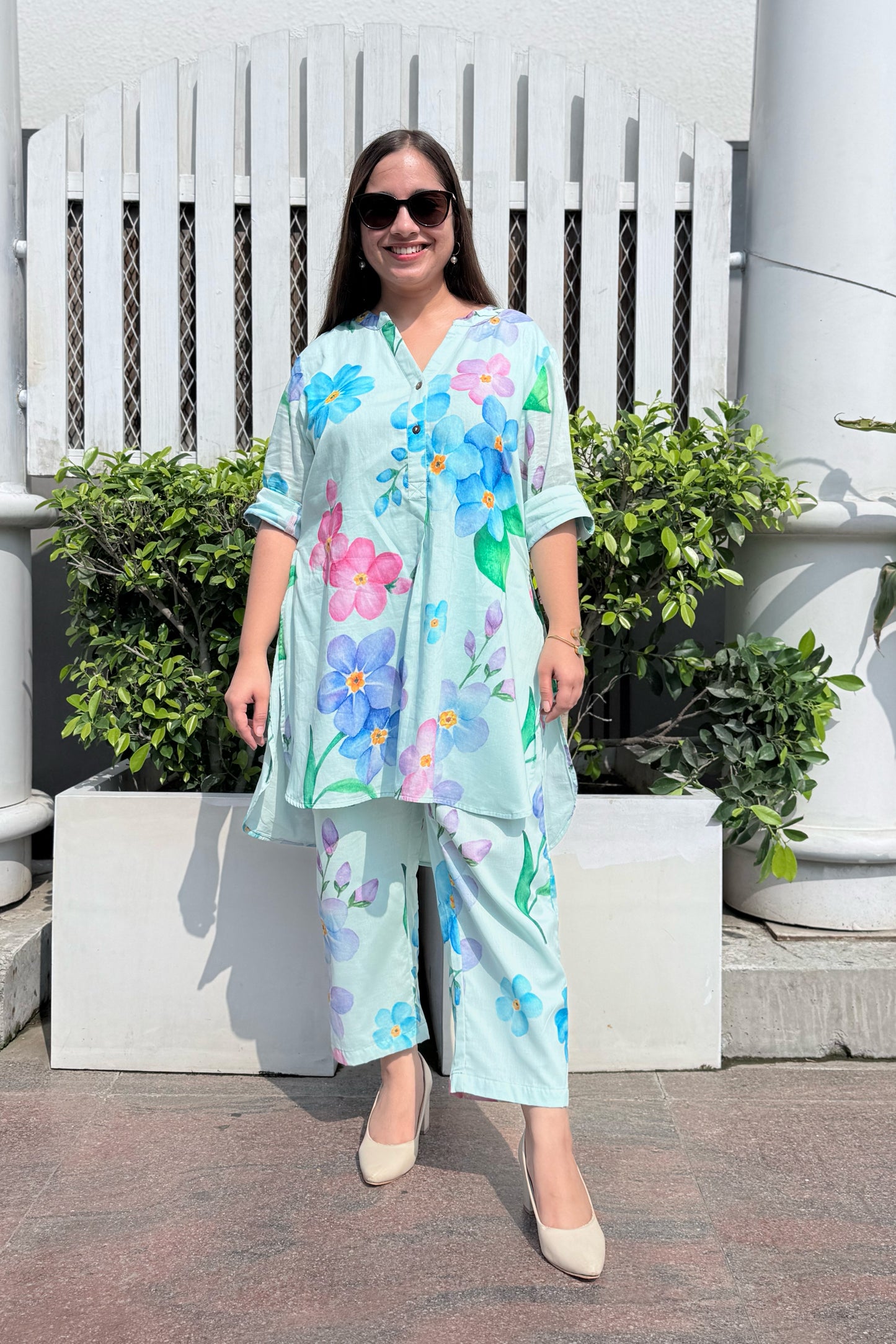 Forget Me Not Kurta Co-ord Set