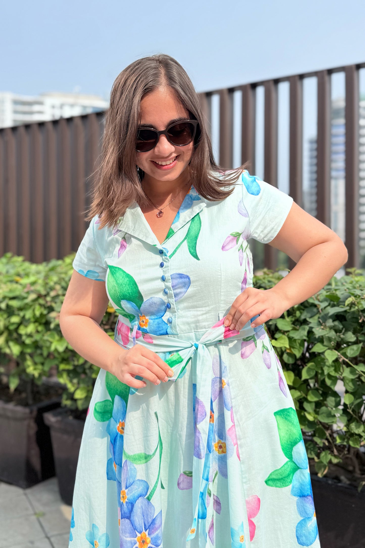 Forget Me Not Belt Dress