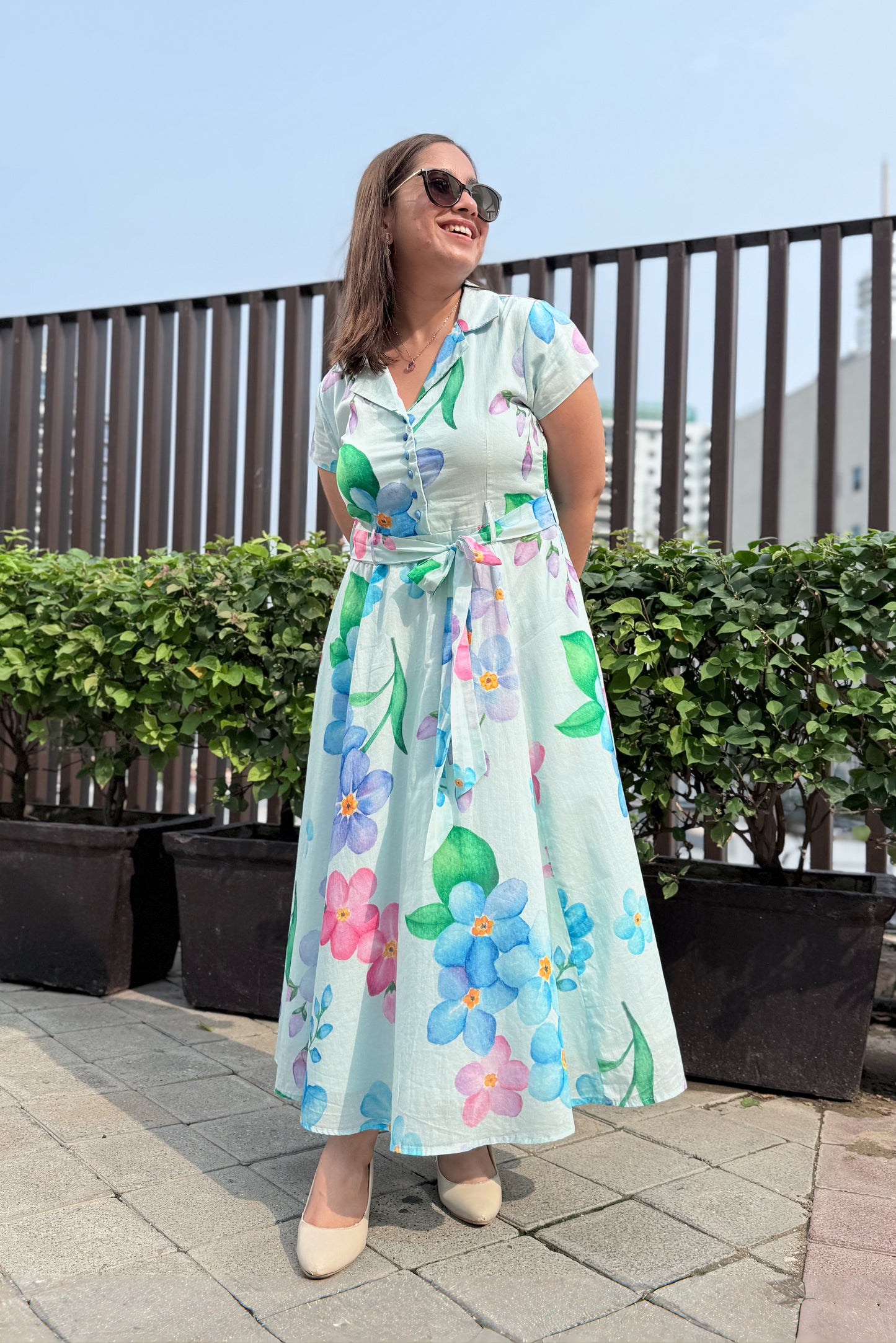 Forget Me Not Belt Dress