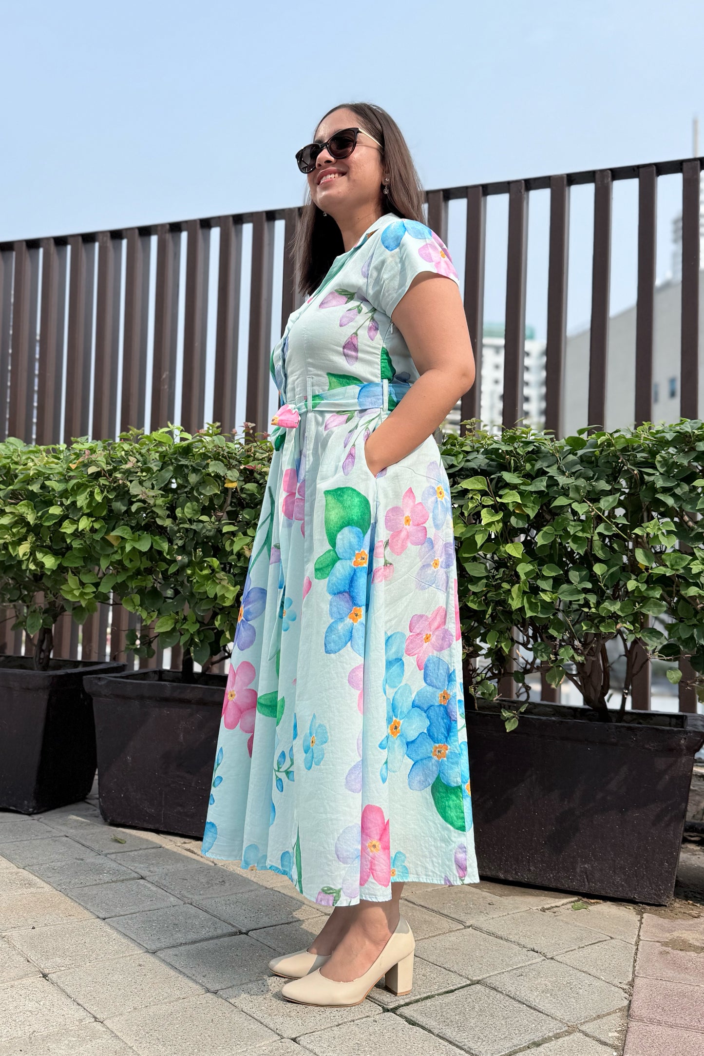 Forget Me Not Belt Dress