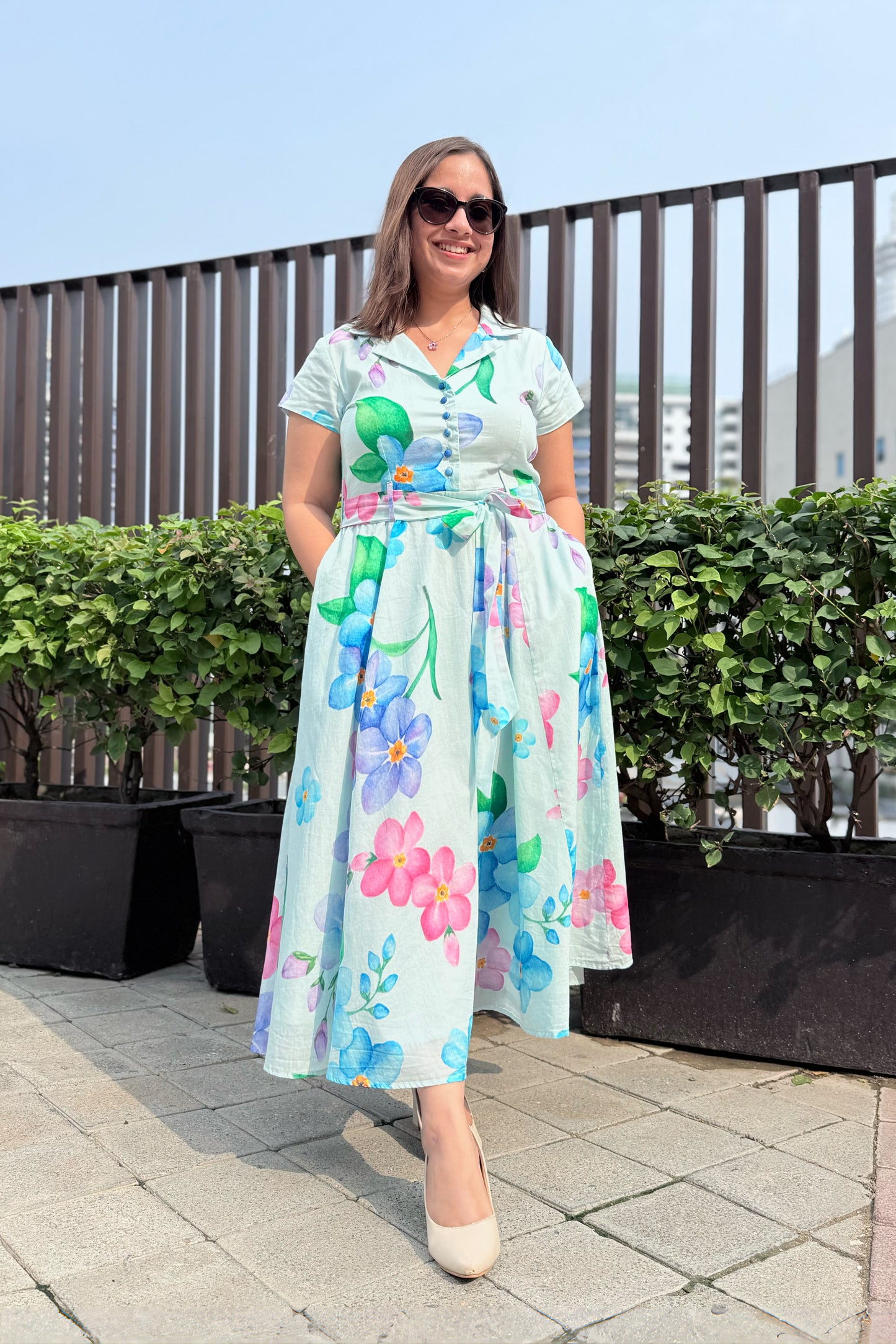 Forget Me Not Belt Dress