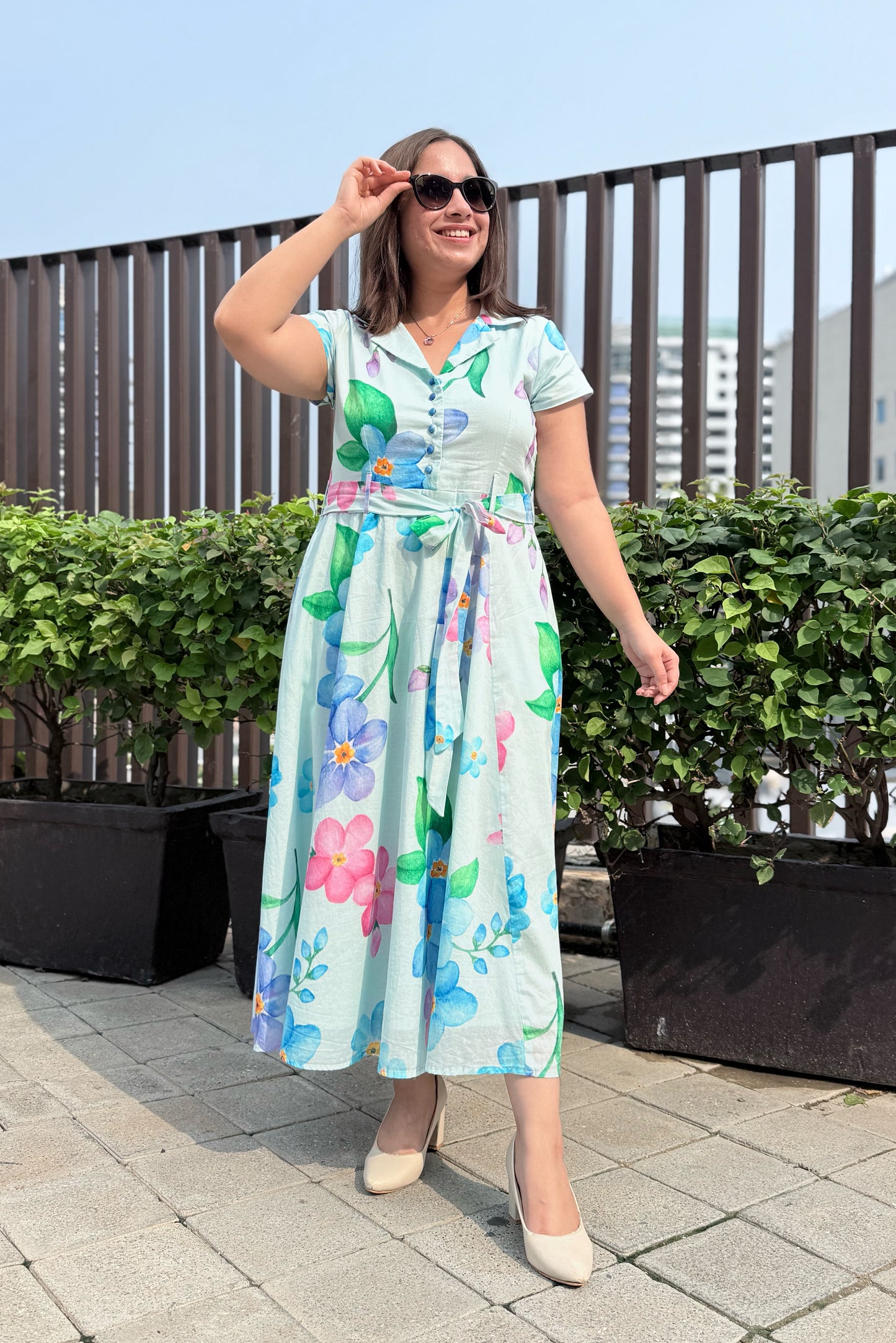 Forget Me Not Belt Dress