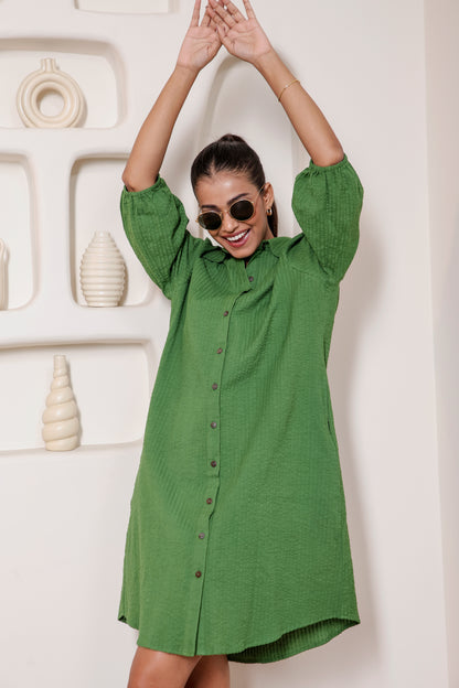 Going Green Shirt Dress