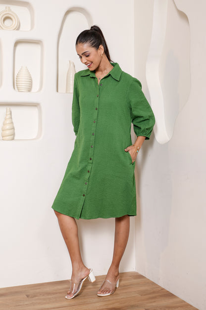 Going Green Shirt Dress