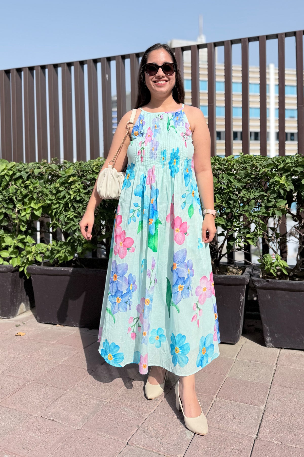 Forget Me Not Halter Neck Dress