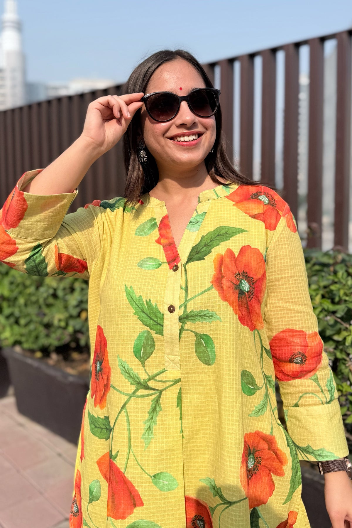 Poppy Garden Kurta Co-ord Set