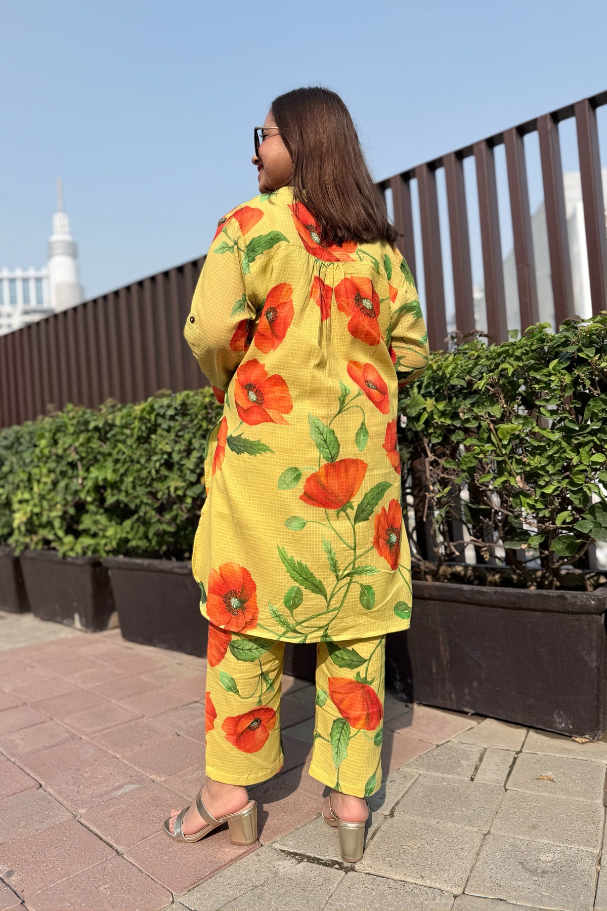 Poppy Garden Kurta Co-ord Set