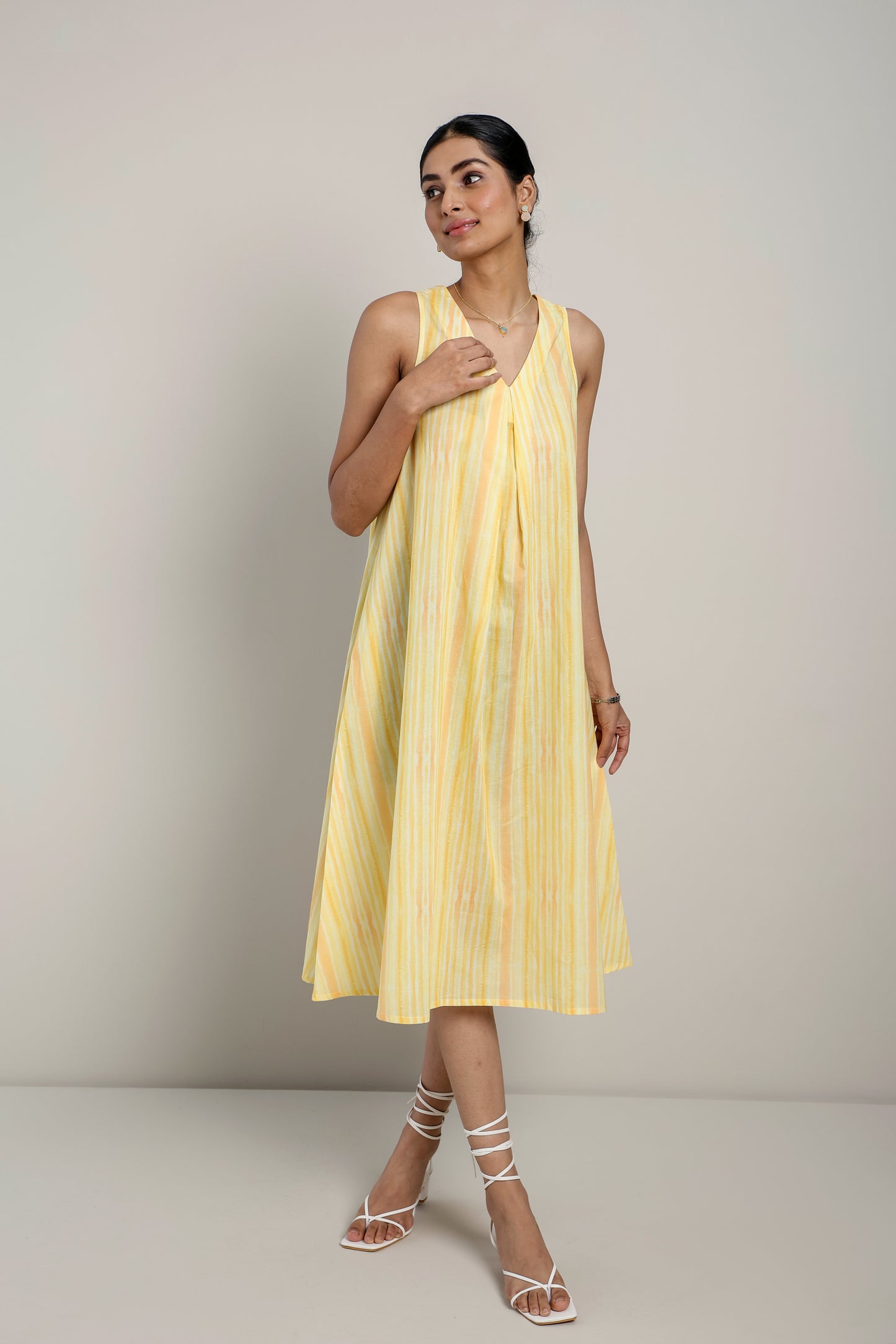 Lemon drop A Line dress