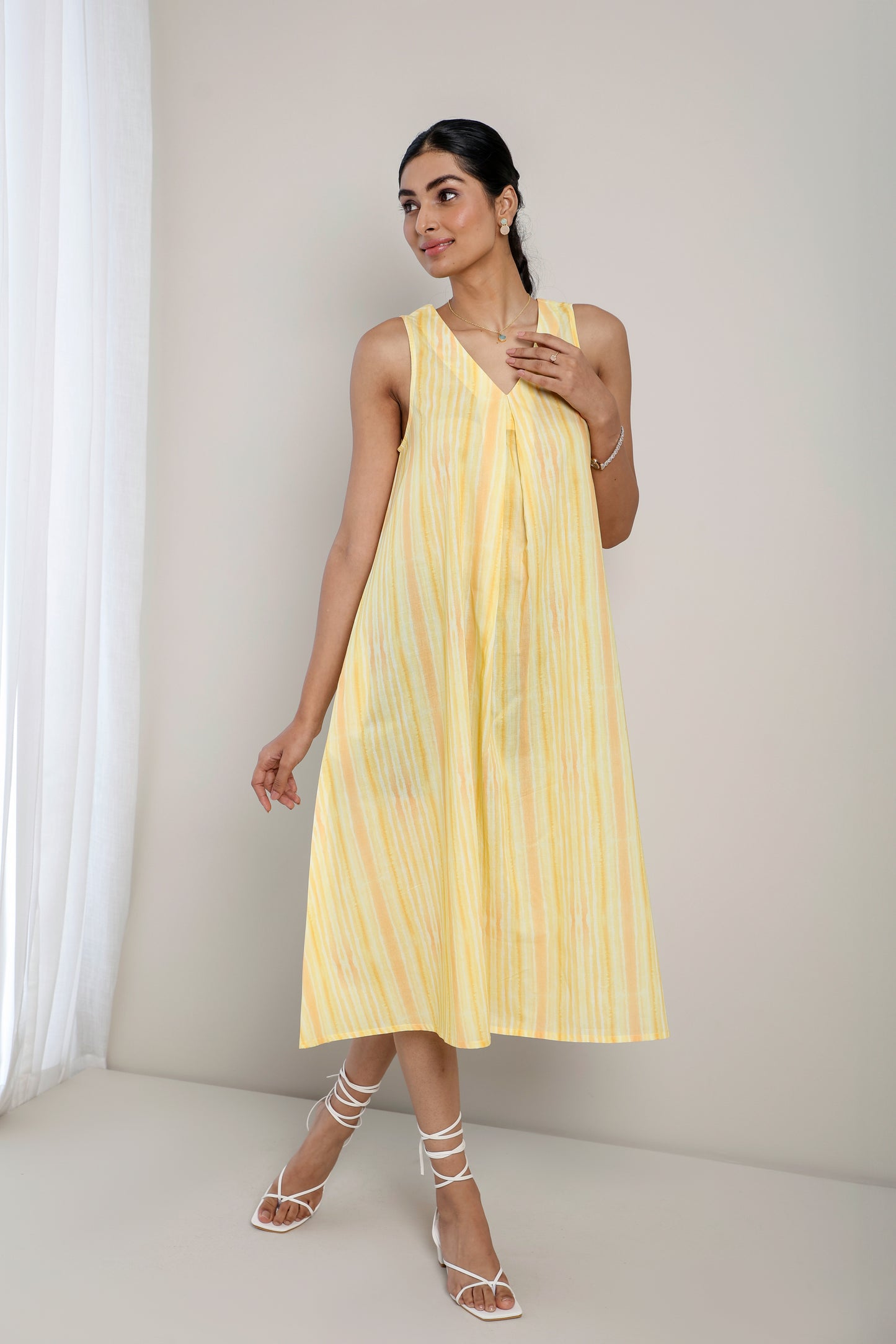 Lemon drop A Line dress