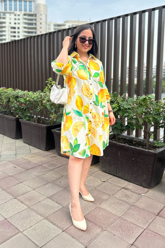 Lemonade Shirt Dress