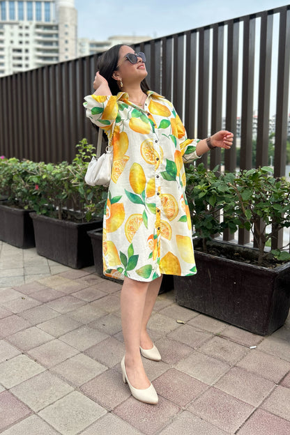 Lemonade Shirt Dress