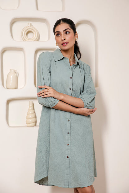 Mint Mojito Shirt Dress