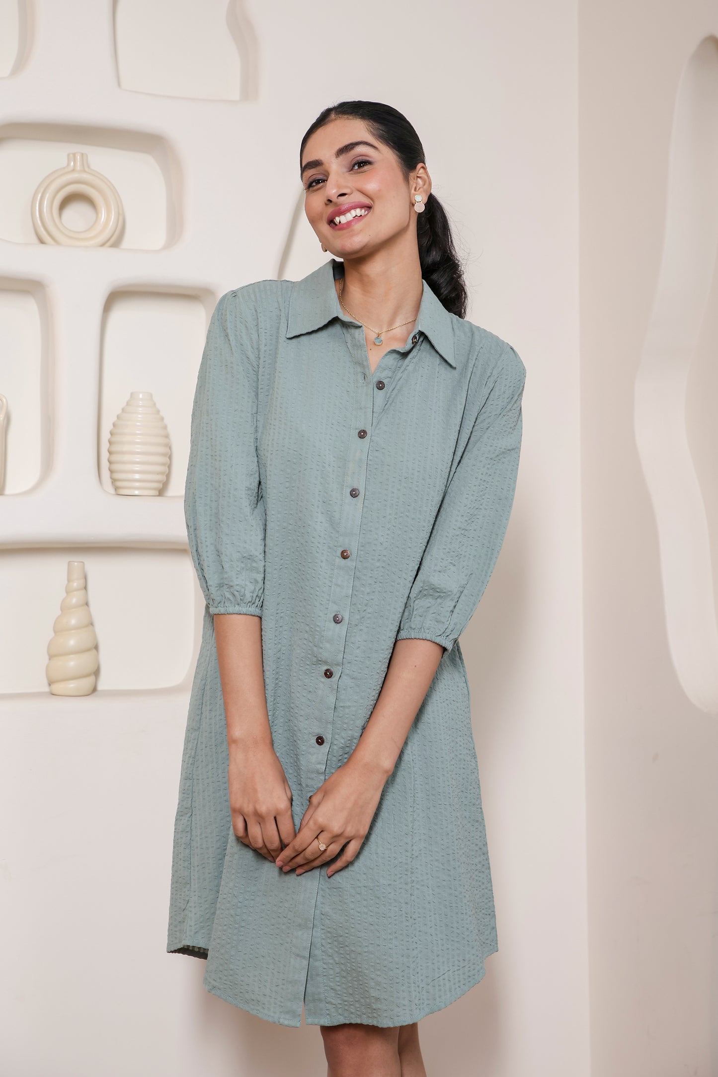 Mint Mojito Shirt Dress