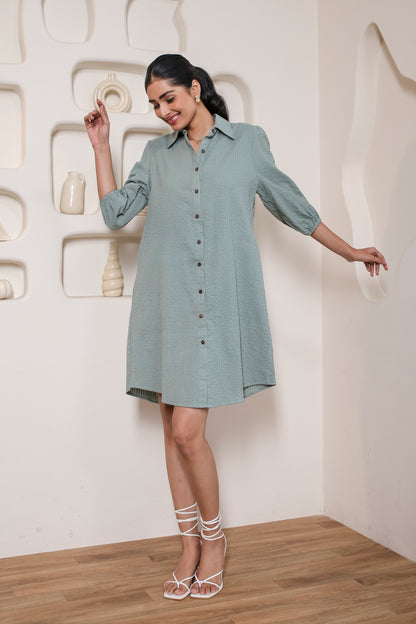 Mint Mojito Shirt Dress