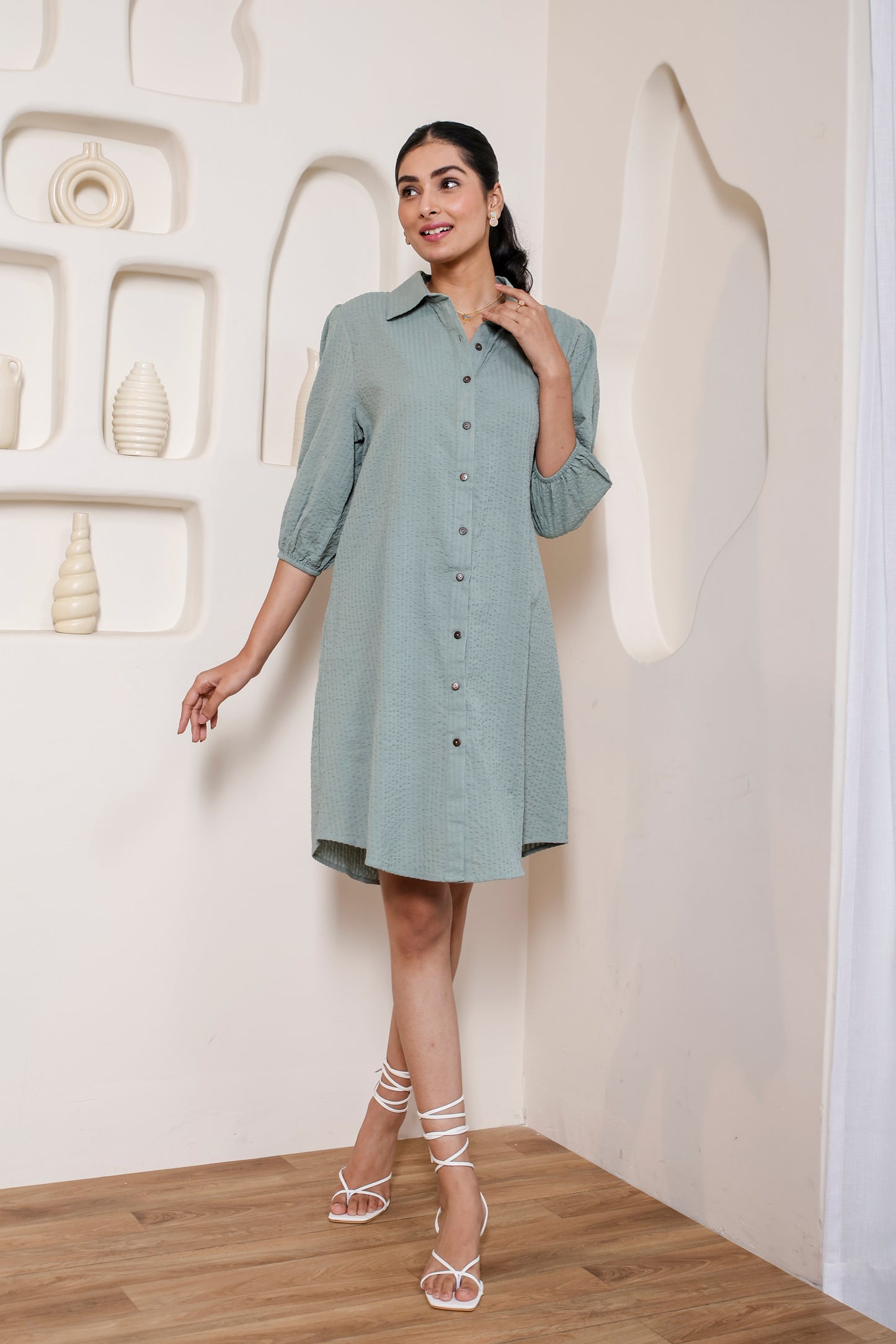 Mint Mojito Shirt Dress