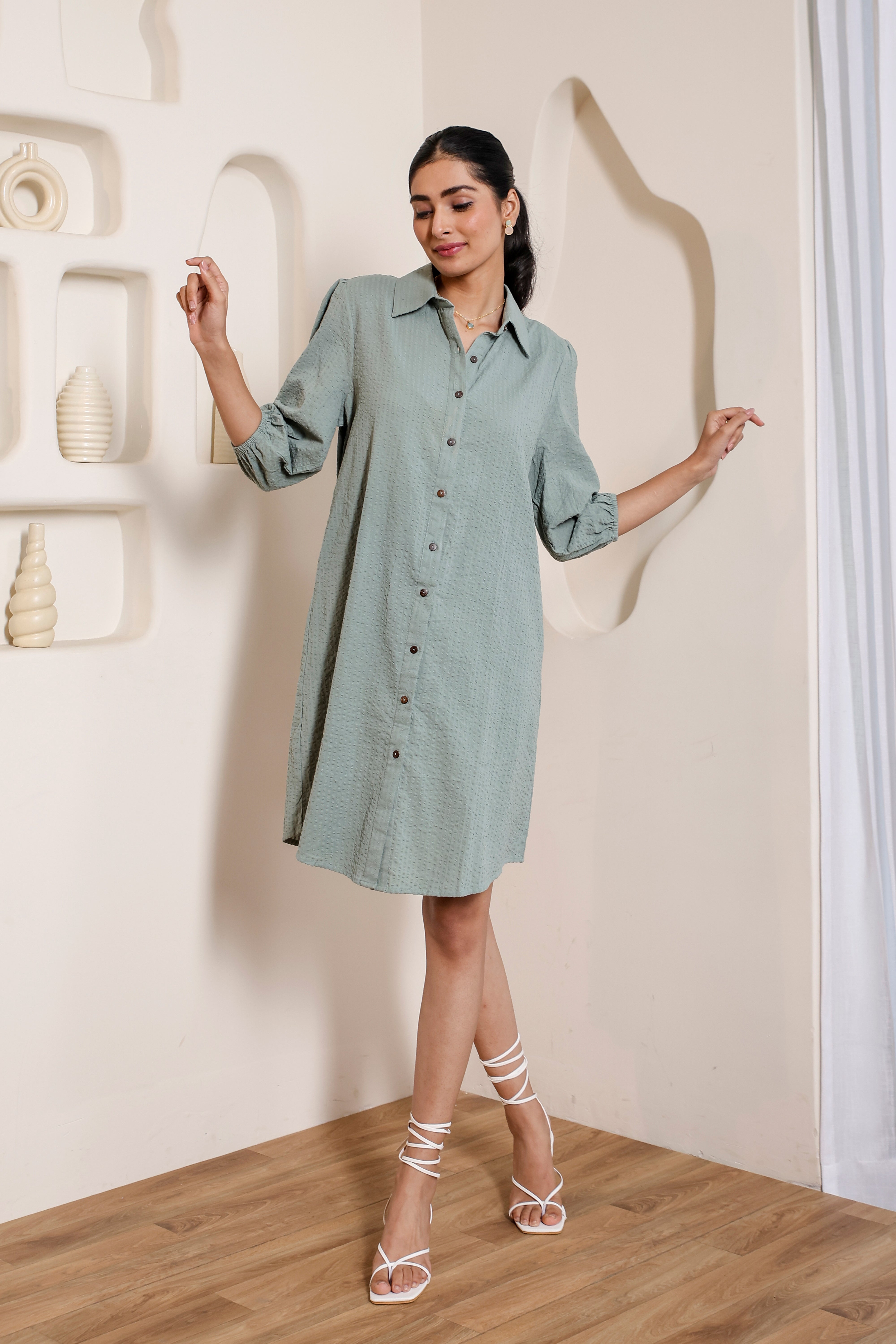 Mint Mojito Shirt Dress