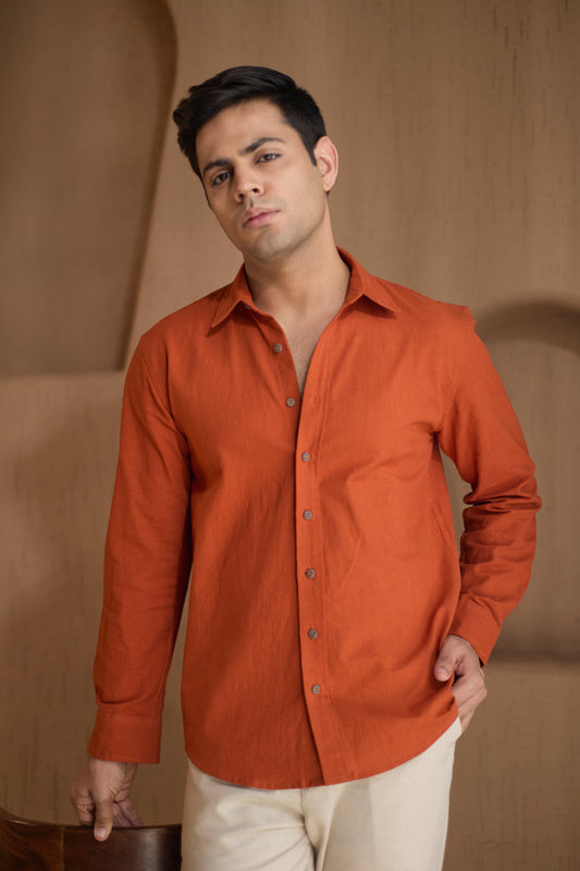 Kesari Cotton Linen Shirt