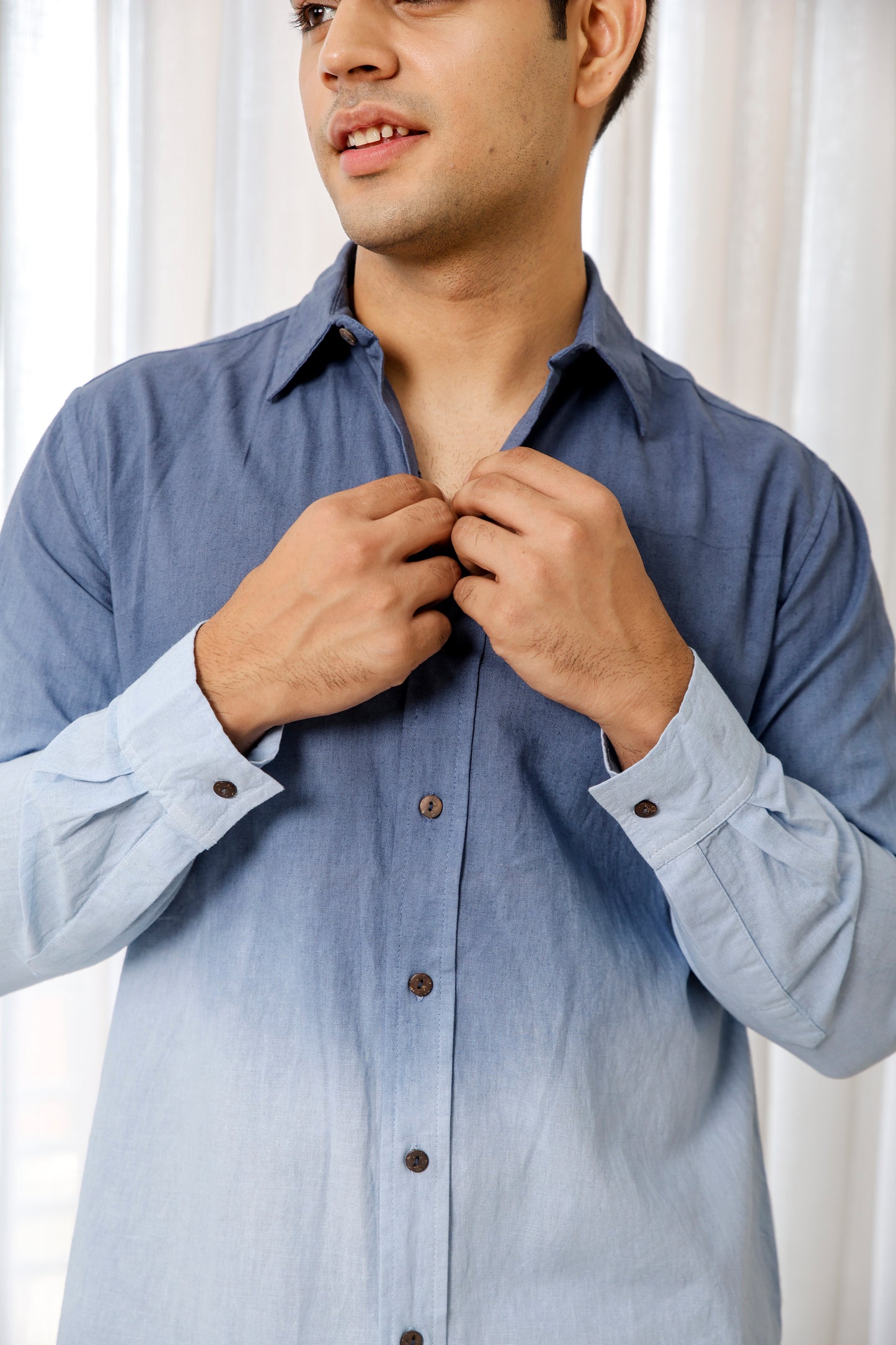 Ocean Blue Full Sleeve Shirt