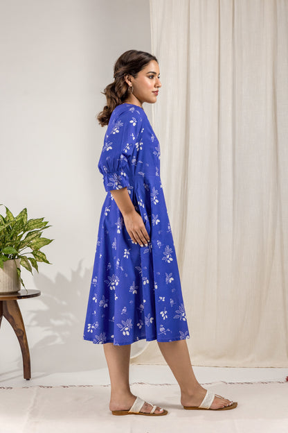 Blue Jamun Sweetheart Dress