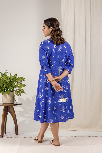 Blue Jamun Sweetheart Dress