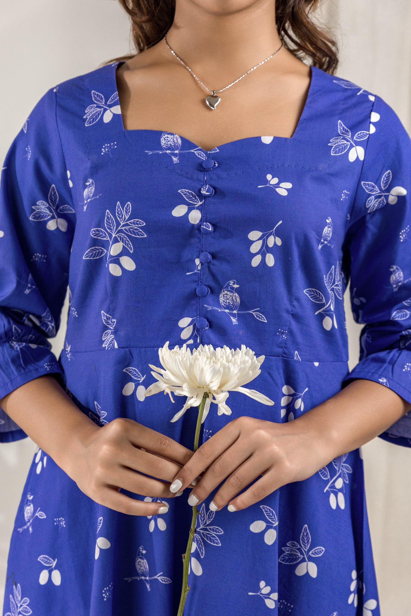 Blue Jamun Sweetheart Dress