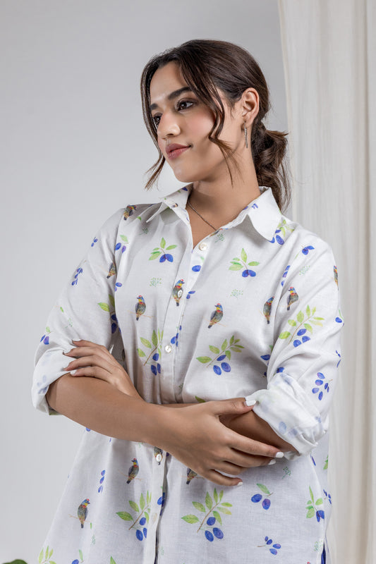 White Jamun Shirt