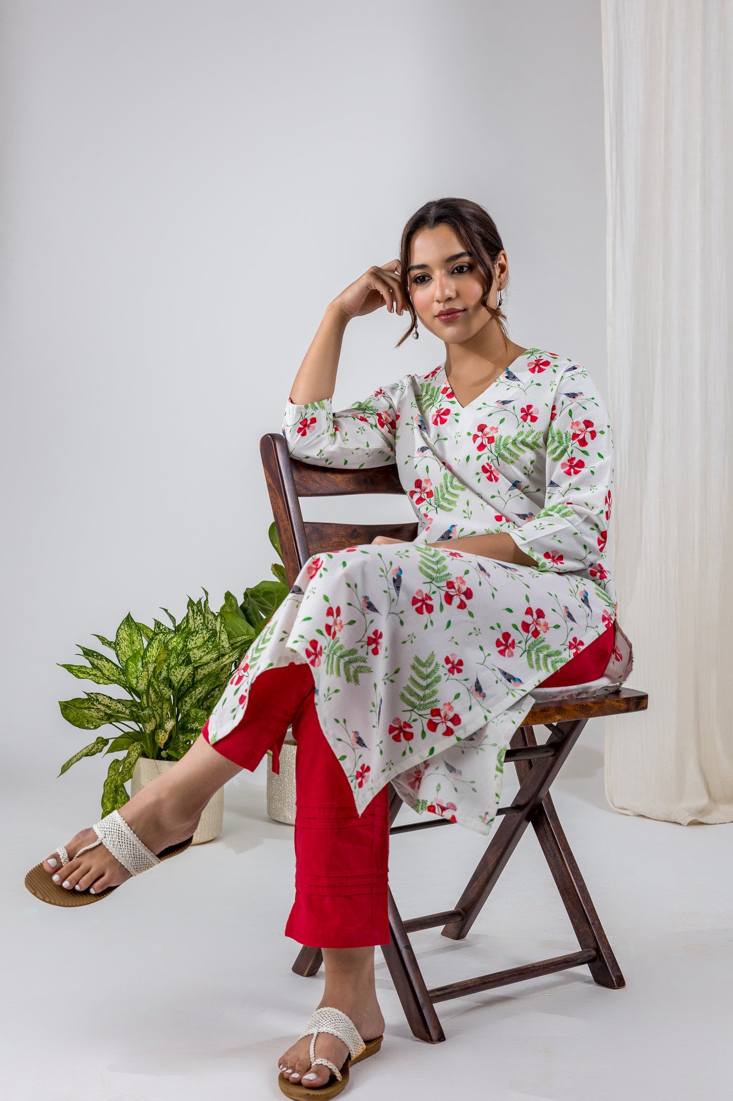 White Gulmohar Kurta Set