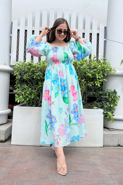 Forget Me Not Smocked Dress