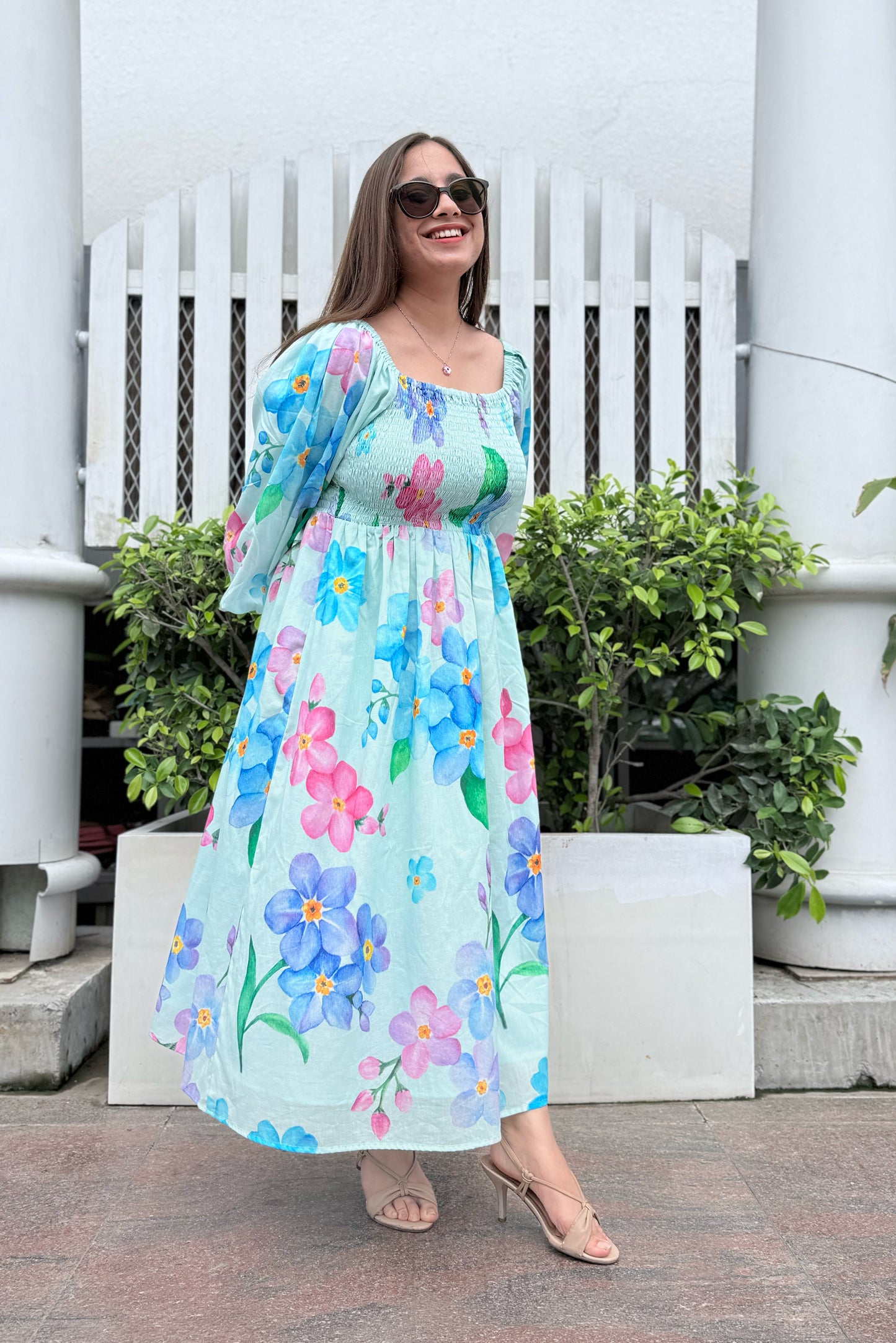 Forget Me Not Smocked Dress