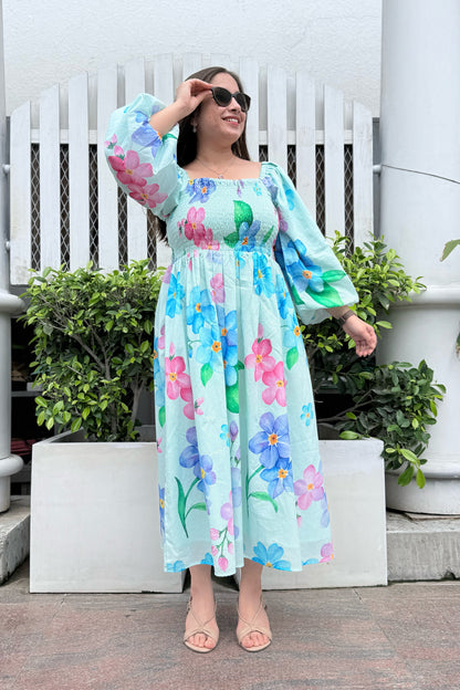 Forget Me Not Smocked Dress