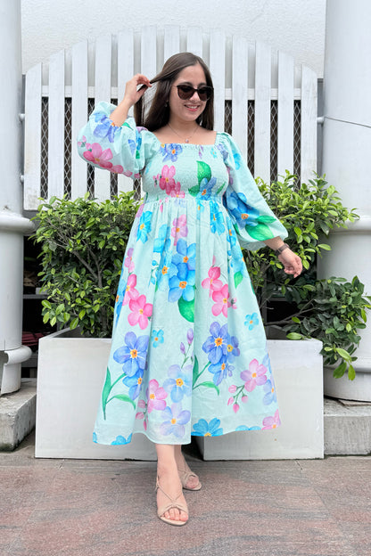 Forget Me Not Smocked Dress