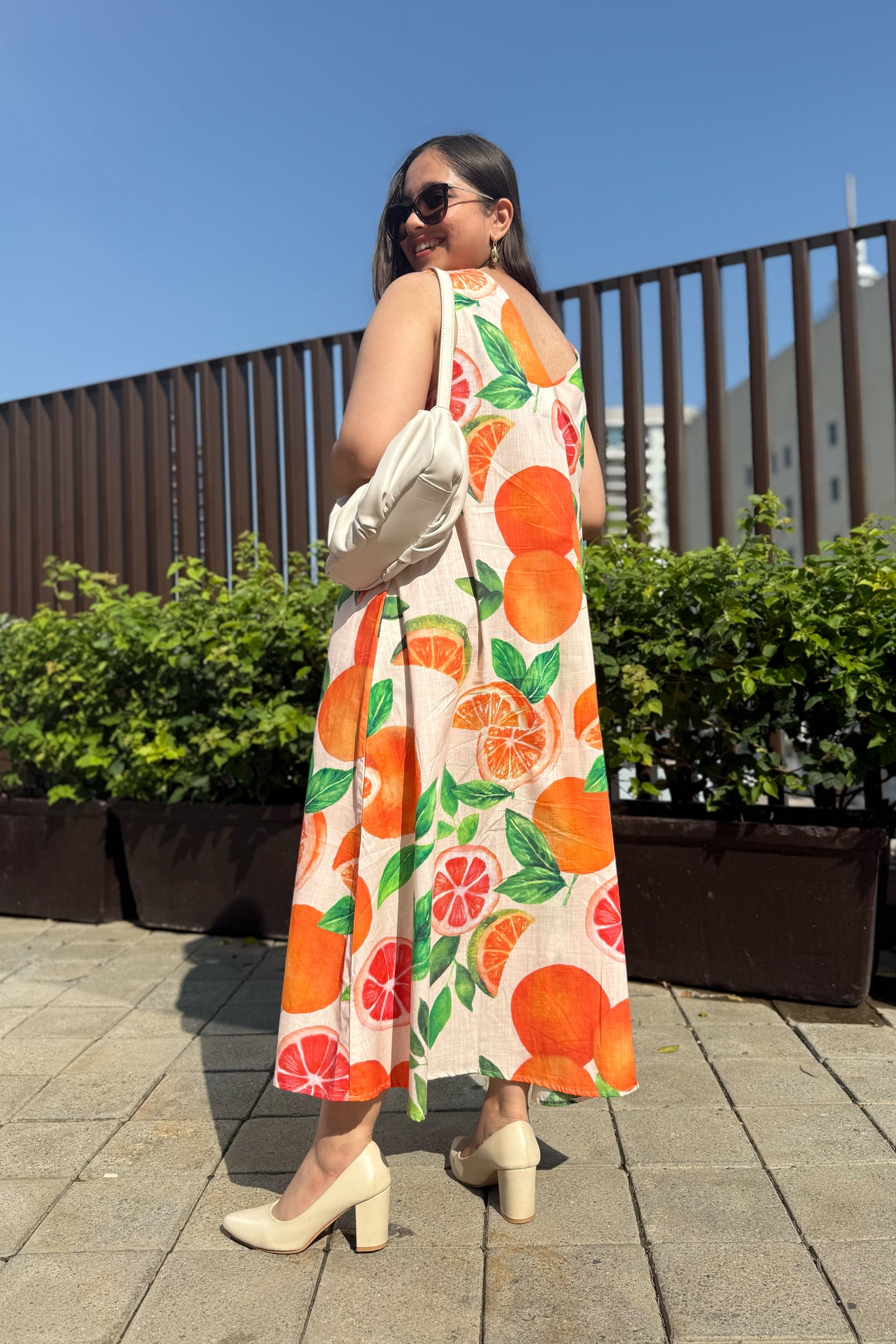 Tangerine A Line Dress